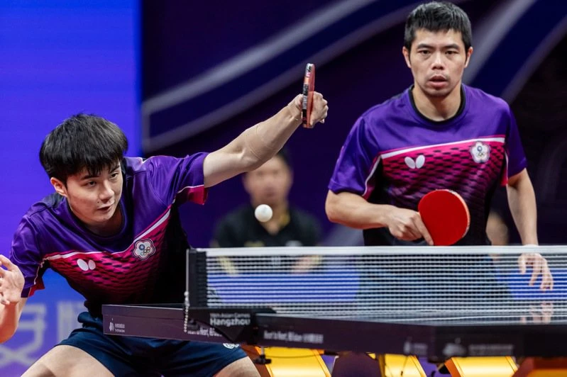 Men's Table Tennis Doubles Zhuang Zhiyuan, Lin Yunru,莊智淵林昀儒桌球雙打